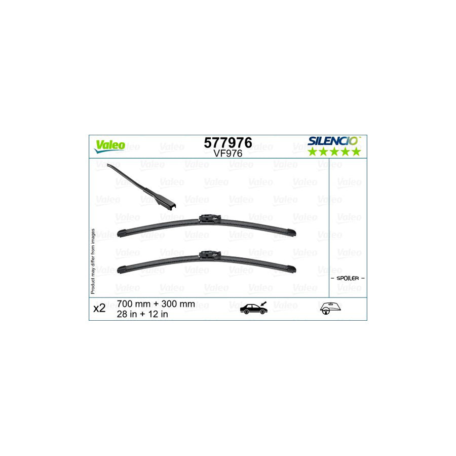 Valeo 577976 Wiper Blade For Renault Clio V Hatchback (Bf) | Duco Car Parts UK Car Parts