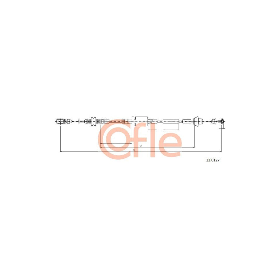 COFLE 11.0127 Throttle Cable for FORD Fiesta Mk4 Hatchback (JAS, JBS) | Duco Car Parts UK Car Parts