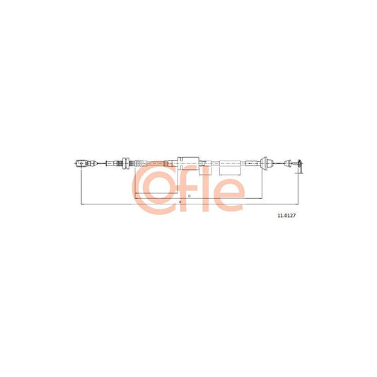 COFLE 11.0127 Throttle Cable for FORD Fiesta Mk4 Hatchback (JAS, JBS) | Duco Car Parts UK Car Parts