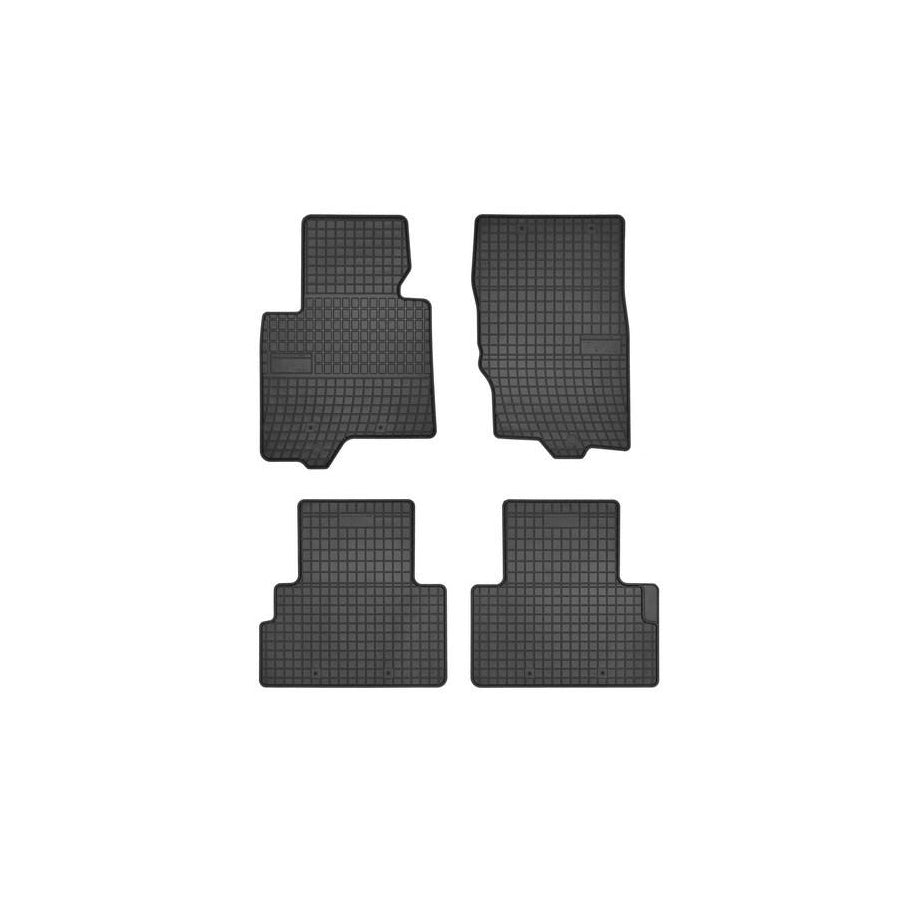 FROGUM Tailored 547709 Floor mat set Elastomer, Front and Rear, Quantity: 4, Black, (LHD)