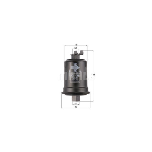 MAHLE ORIGINAL KL 132 Fuel filter In-Line Filter