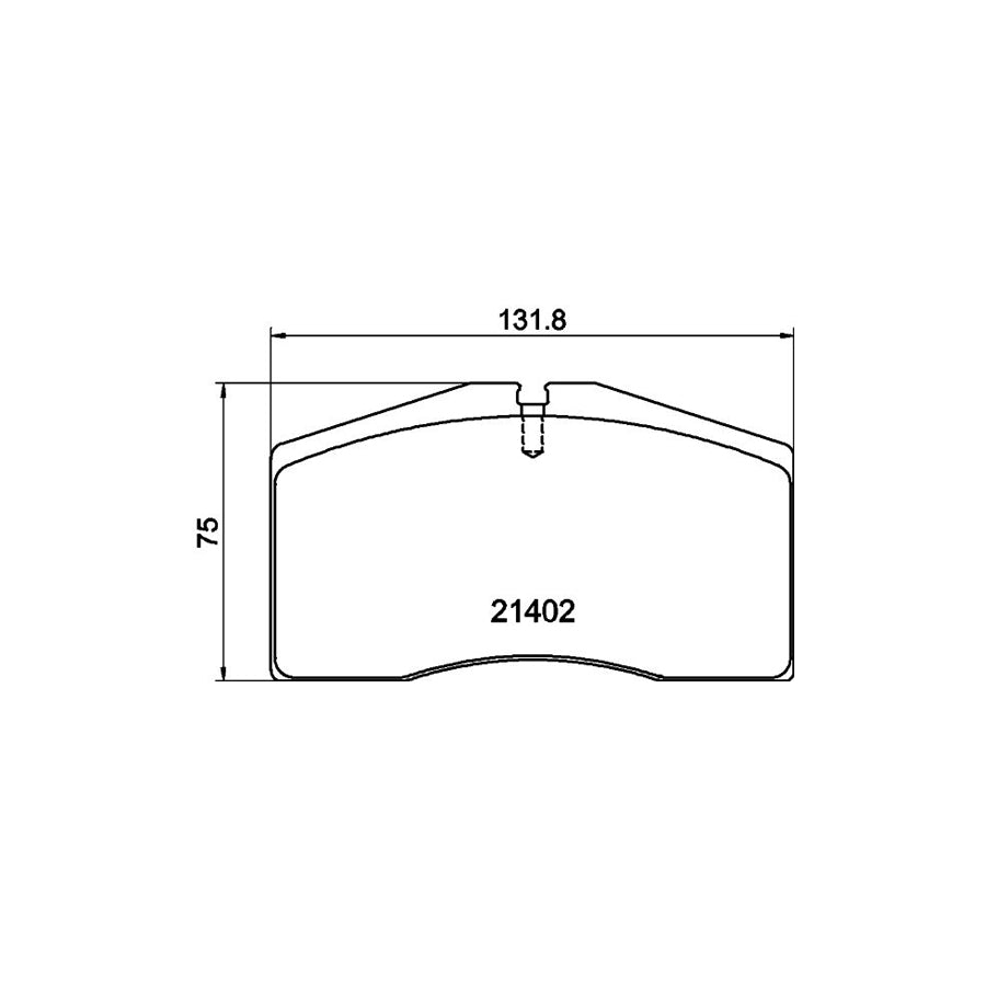 Hella 8DB 355 018 301 Brake Pad Set Prepared For Wear Indicator