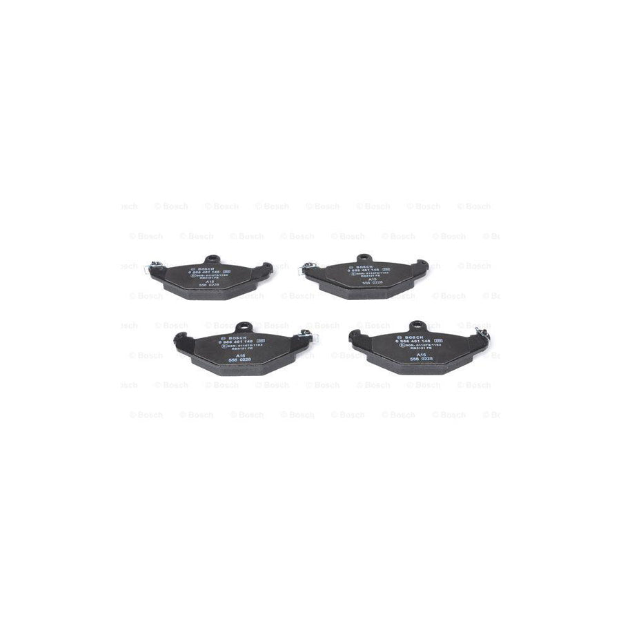 Bosch 0986461148 Brake Pad Set With Anti Squeak Plate BP597