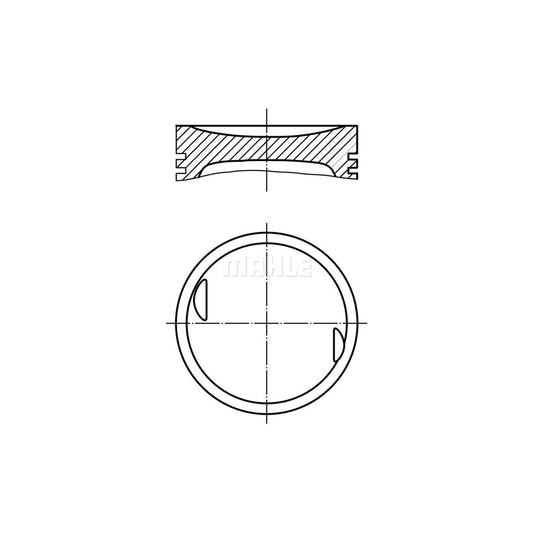 MAHLE ORIGINAL 002 27 01 Piston 89,0 mm, without cooling duct