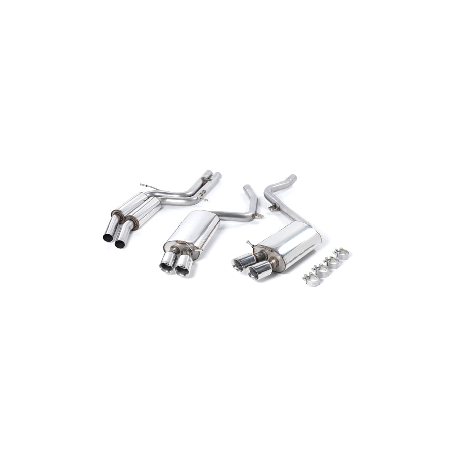 MillTek Audi B8 S5 Resonated Cat-Back Exhaust
