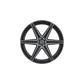 Forgestar F01240089P25 24x10 X6 Standard 6x135 ET25 BS6.5 Satin Black Machined - Double Dark Tint Truck & SUV Wheel