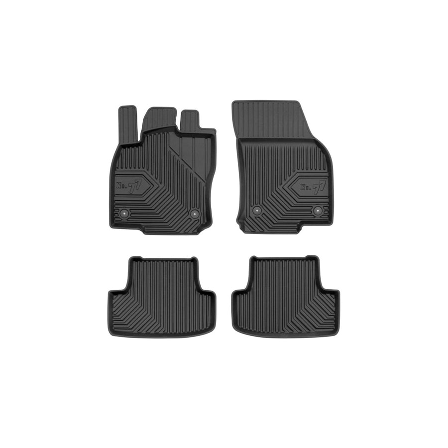 FROGUM Tailored, No.77 77407602 Floor mat set for AUDI Q2 (GAB) Elastomer, Front and Rear, Quantity: 4, Black, (LHD)