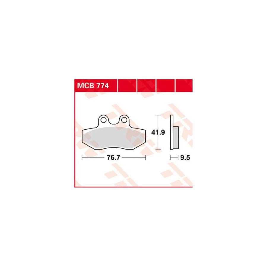 TRW Organic Allround Mcb774 Brake Pad Set