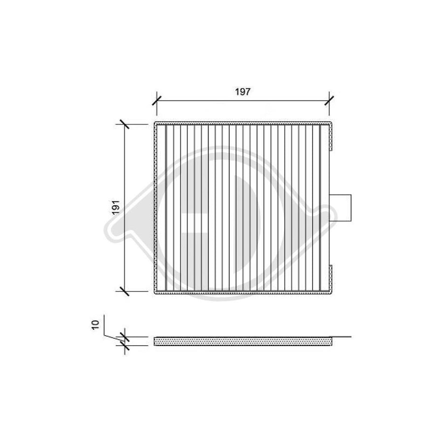 Diederichs Dci0191 Pollen Filter For Chevrolet Matiz (M200, M250) | Duco Car Parts UK Car Parts