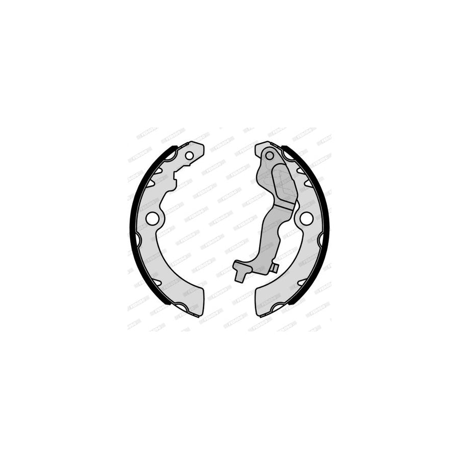 FERODO FSB4193 Brake Shoe Set with handbrake lever PREMIER