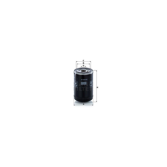 MANN-FILTER W 940/26 Oil Filter for LAND ROVER 88/109 Spin-on Filter, with one anti-return valve