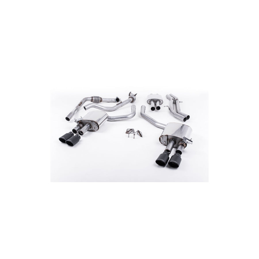 MillTek Audi B9 Resonated Cat-Back Exhaust (S4 & S5)