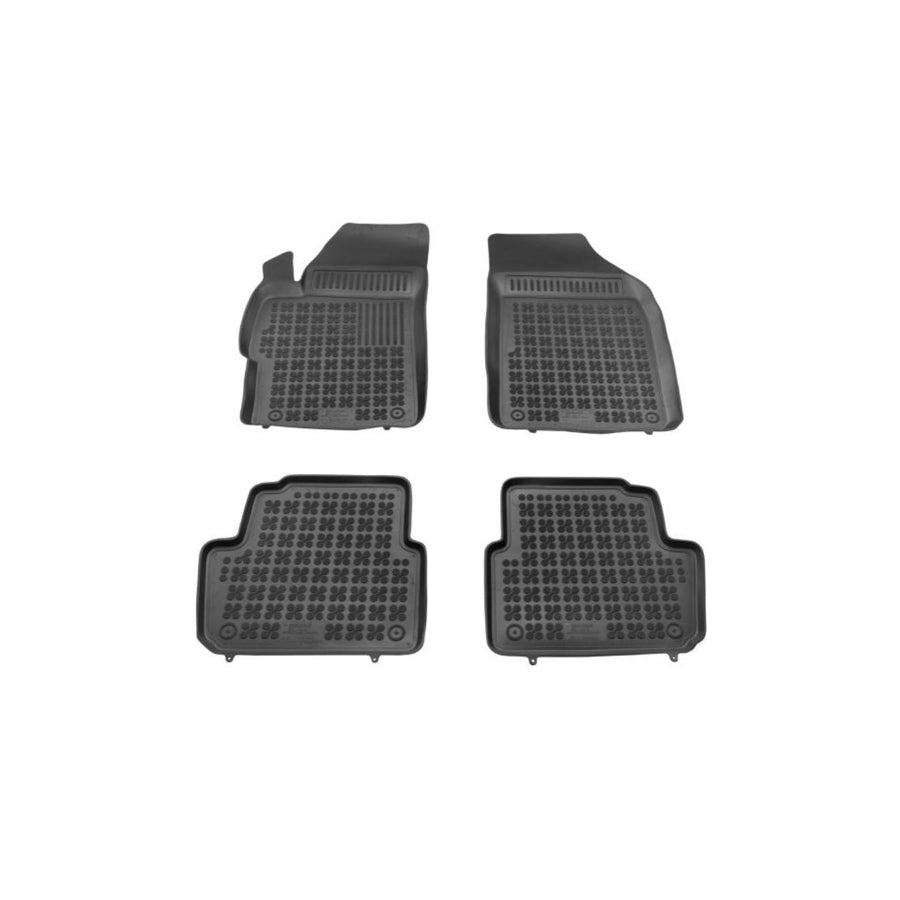 REZAW PLAST 202109 Floor mat set for CHEVROLET Spark (M300) Elastomer, Front and Rear, Black