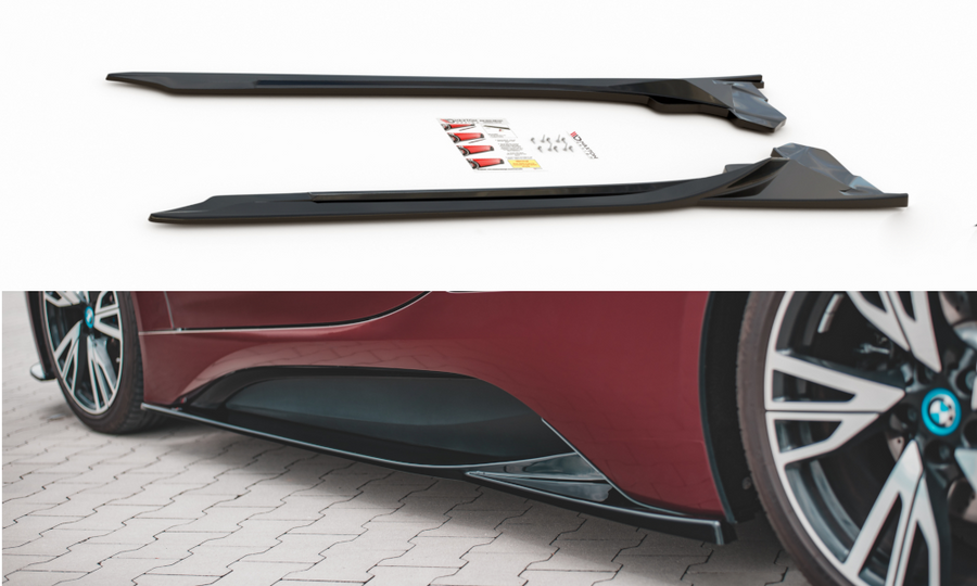 Maxton Design BM-I8-1-SD1T Side Skirts Diffusers BMW i8 | Duco Car Parts UK Car Parts
