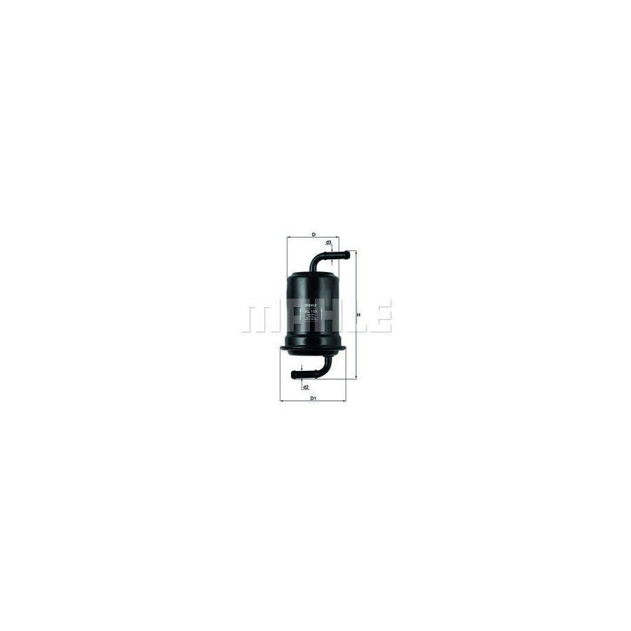 MAHLE ORIGINAL KL 159 Fuel filter In-Line Filter