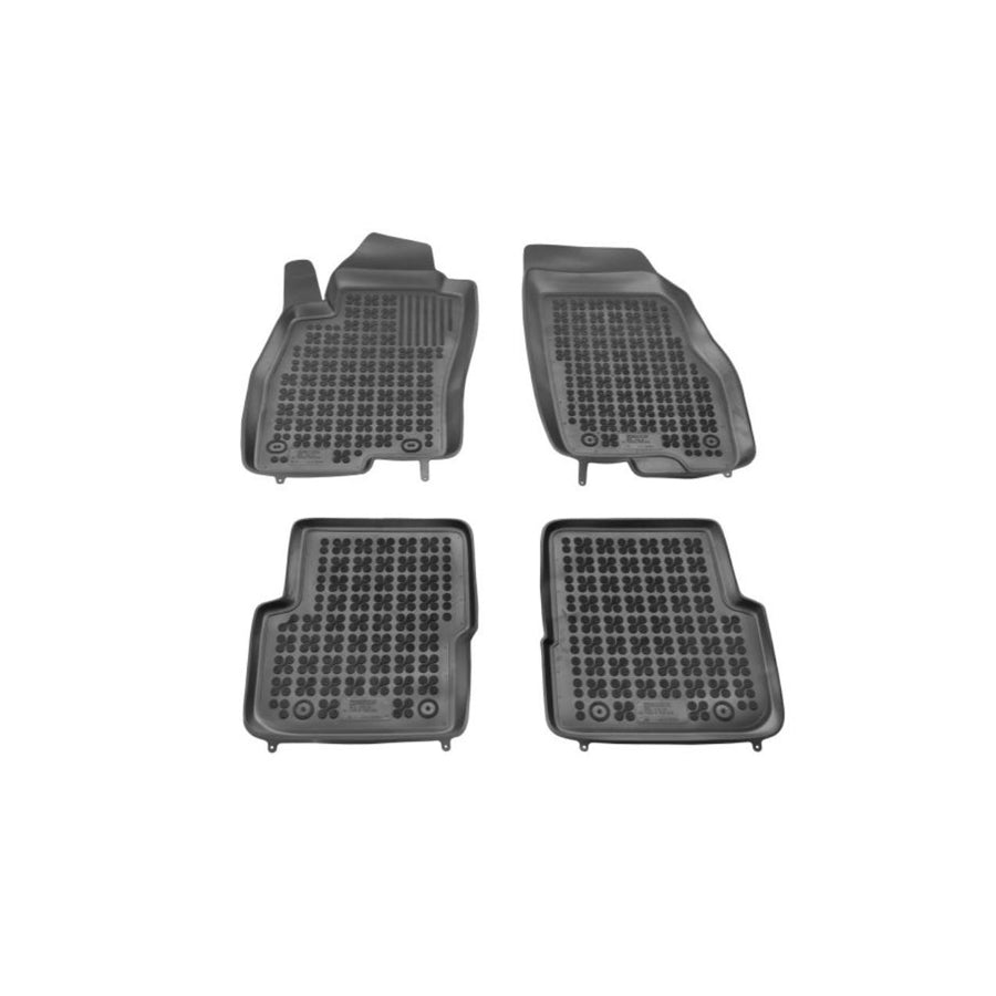 REZAW PLAST 201514 Floor mat set for FIAT Punto III Hatchback (199) Elastomer, Front and Rear, Black