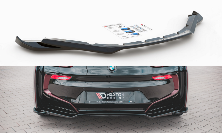 Maxton Design BM-I8-1-RD1T Central Rear Splitter BMW i8 | Duco Car Parts UK Car Parts