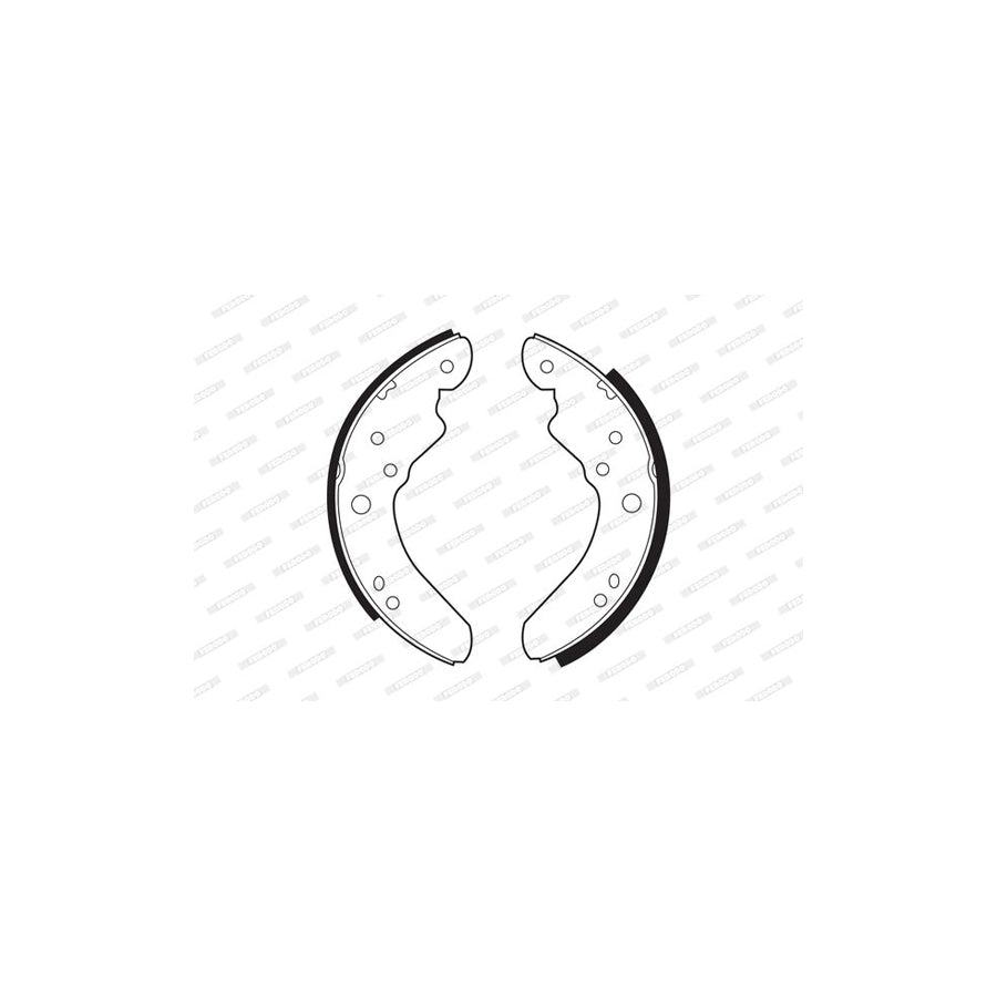 FERODO PREMIER FSB386 Brake Shoe Set for FORD TRANSIT