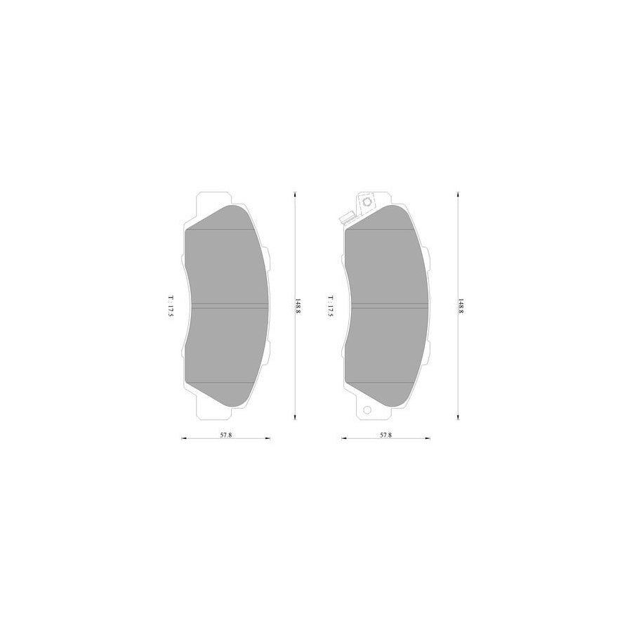 Bosch 0986Ab2204 Brake Pad Set With Acoustic Wear Warning BP2204N