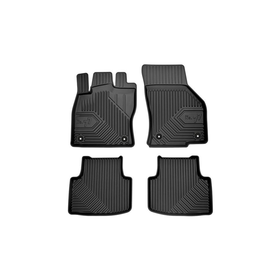 FROGUM Tailored 77407626 Floor mat set for VW PASSAT Elastomer, Front and Rear, Quantity: 4, Black, (LHD)