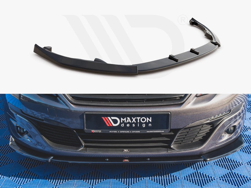 Maxton Design PE-308-2F-FD2T Front Splitter V2 Peugeot 308 MK2 Facelift (2017-) | Duco Car Parts UK Car Parts