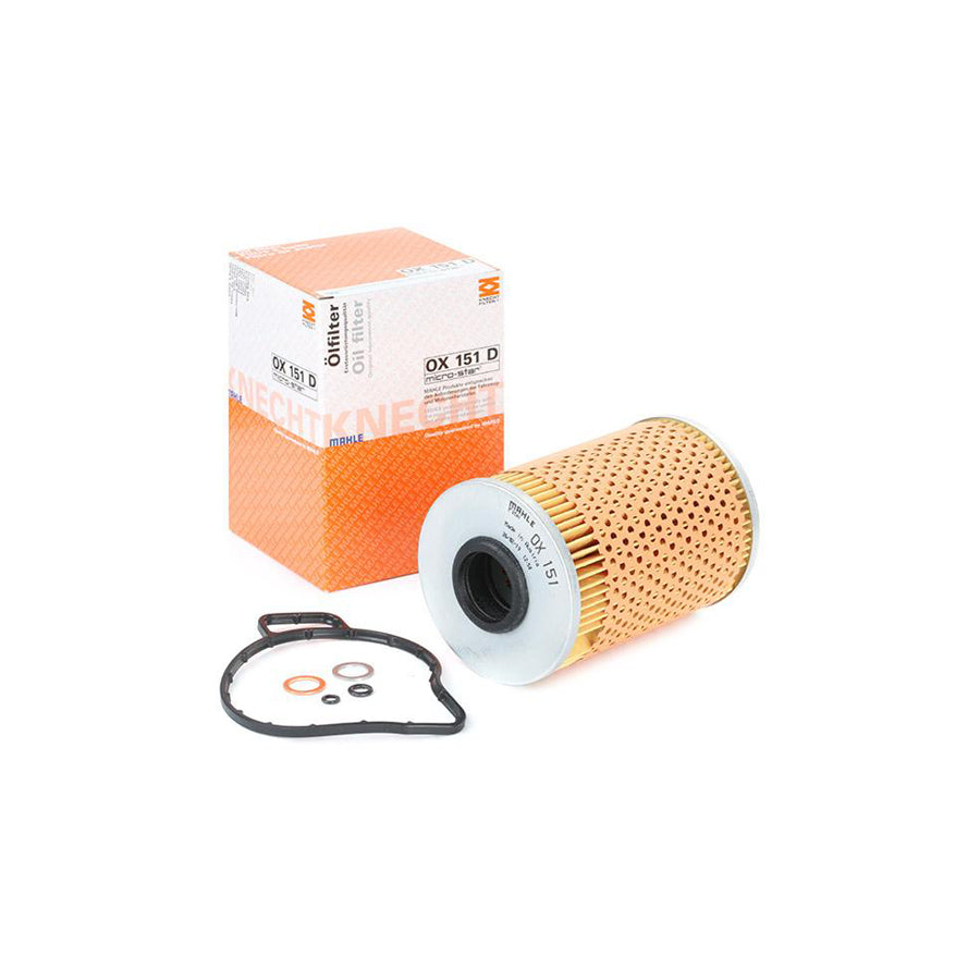 MAHLE ORIGINAL OX 151D Oil Filter for BMW 3 Series Filter Insert