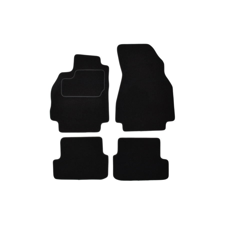 CUSTOPOL Tailored RNT350C Floor mat set for RENAULT Megane II Sport Tourer (KM) Textile, Front and Rear, Quantity: 4, Black