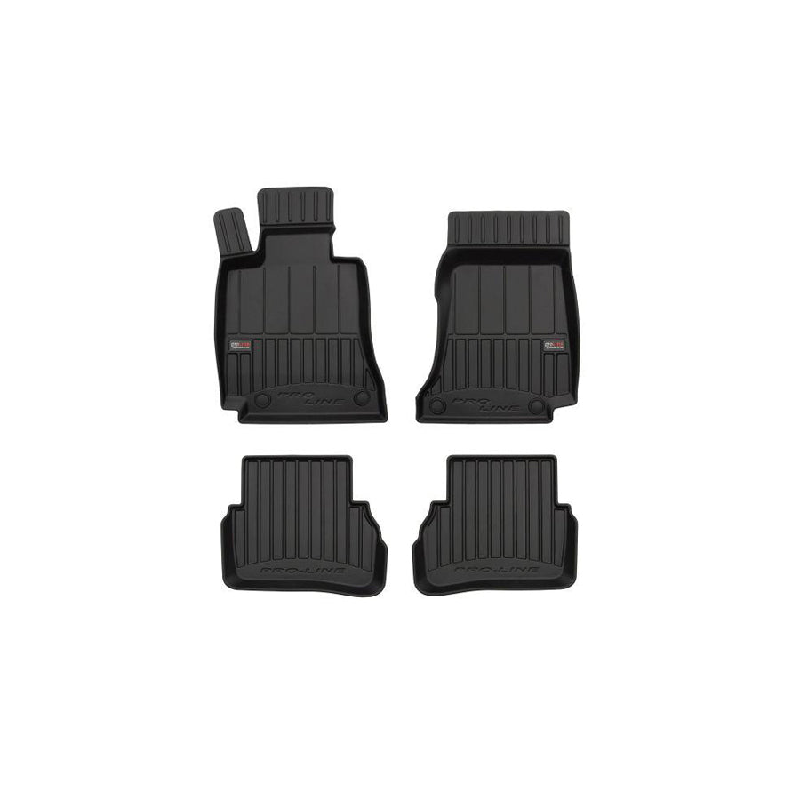 FROGUM Tailored 3D409583 Floor mat set suitable for MERCEDES-BENZ C-Class Saloon (W205) Elastomer, Front and Rear, Quantity: 4, Black, (LHD)