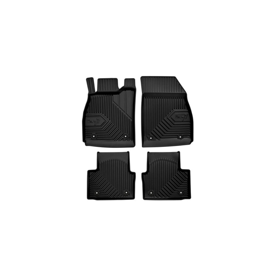 FROGUM Tailored 77408524 Floor mat set for OPEL INSIGNIA Elastomer, Front and Rear, Quantity: 4, Black, (LHD)