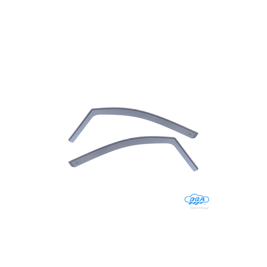 DGA 24025 Wind deflectors for VW CADDY Arrow direction, Front, inner