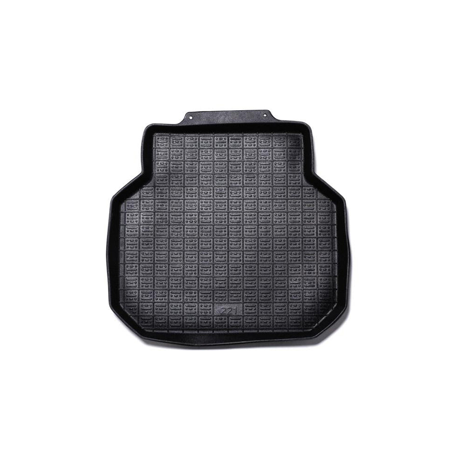 POLGUM Universal fit 220C Floor mat set Elastomer, Rear, Quantity: 2, Black
