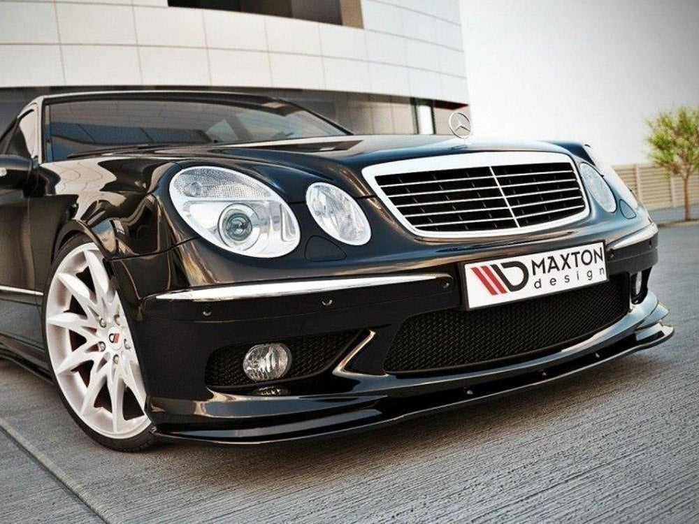 Maxton Design ME-E-W211-AMG-FD1T Front Splitter Mercedes E W211 Amg | Duco Car Parts UK Car Parts
