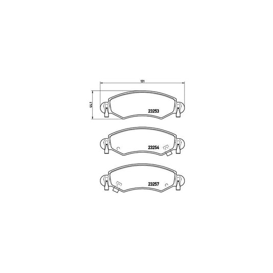 Brembo P 59 035 Brake Pad Set With Acoustic Wear Warning