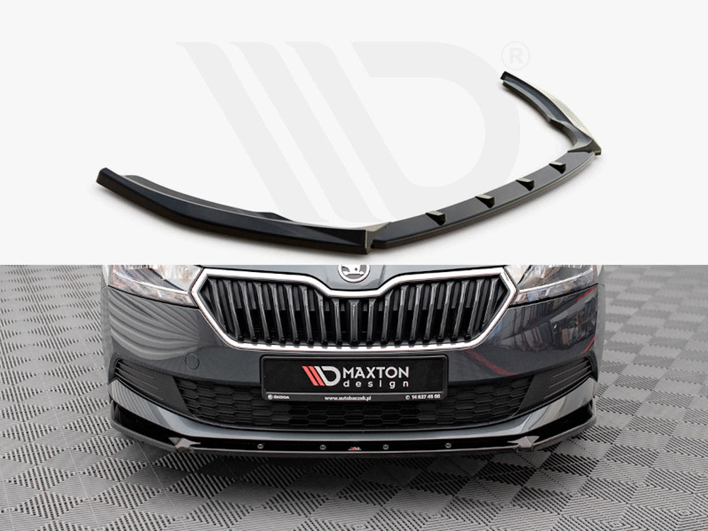 Maxton Design SK-FA-3F-K-FD1T Front Splitter Skoda Fabia MK3 Facelift (2019-) | Duco Car Parts UK Car Parts
