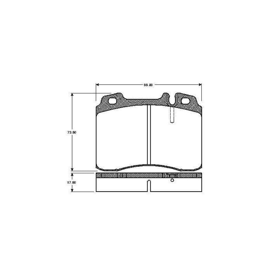 Bosch 0986Tb2203 Brake Pad Set Excl Wear Warning Contact