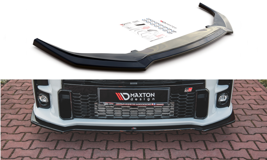 Maxton Design TO-YA-4-GR4-FD1T Front Splitter V.1 Toyota GR Yaris MK4 | Duco Car Parts UK Car Parts