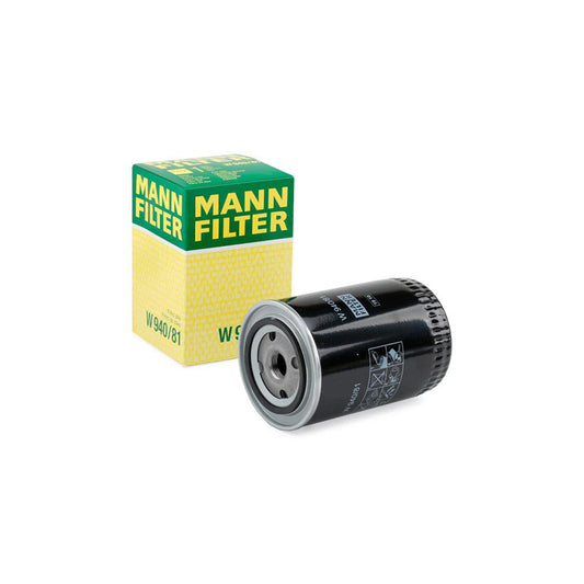 MANN-FILTER W 940/81 Oil Filter Spin-on Filter, with one anti-return valve