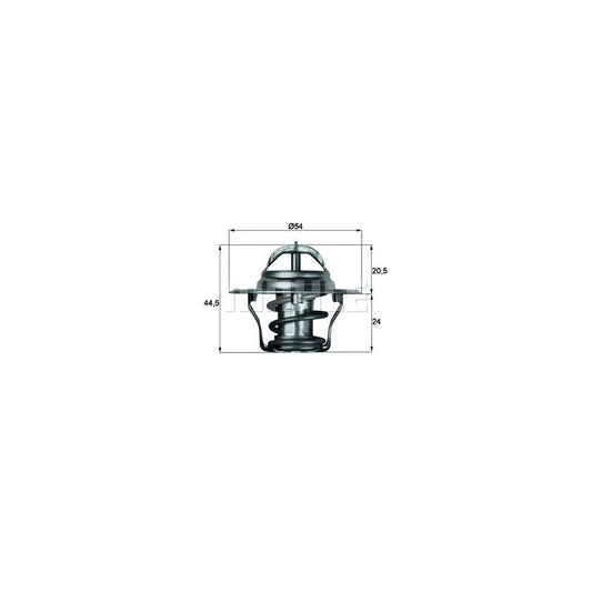 MAHLE ORIGINAL TX 4 75D Engine thermostat Opening Temperature: 75°C, with seal
