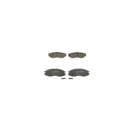 Bosch 0986424572 Brake Pad Set With Acoustic Wear Warning With Anti Squeak Plate BP319