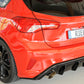 Rieger 00088216 Ford DEH Focus 4 Rear Diffuser for Sport Tailpipe Left & Right (Inc. Focus 4 ST) - Glossy Black