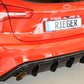 Rieger 00088216 Ford DEH Focus 4 Rear Diffuser for Sport Tailpipe Left & Right (Inc. Focus 4 ST) - Glossy Black