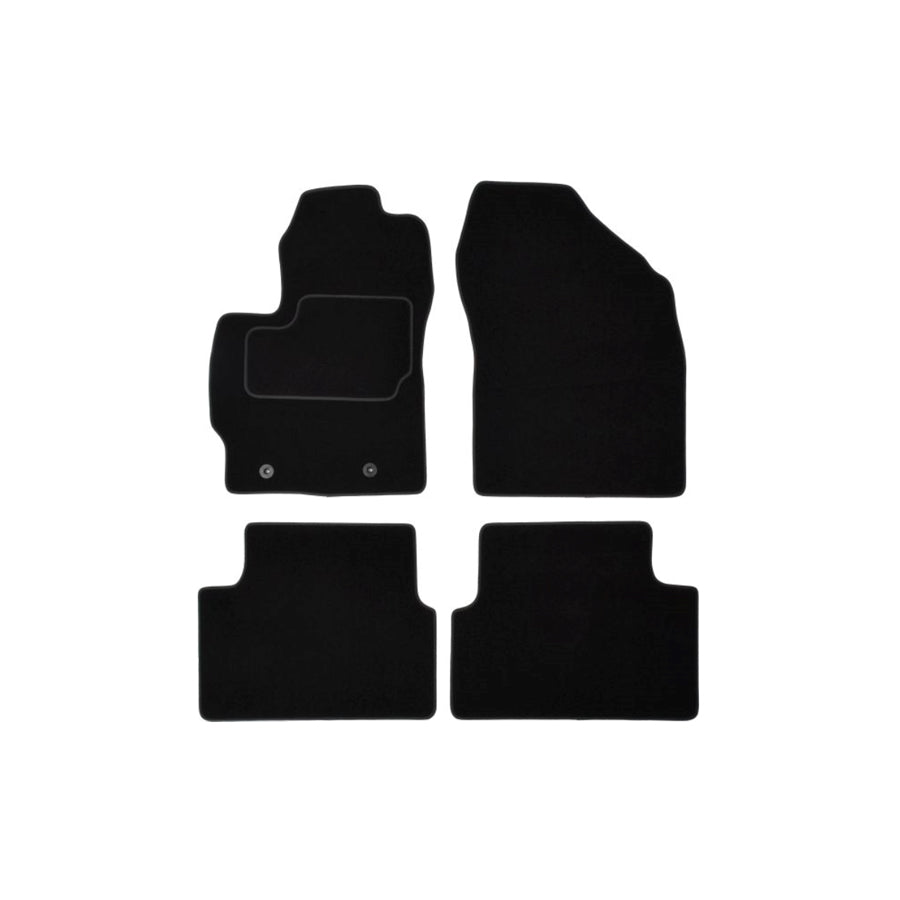 MAMMOOTH Tailored A041 TOY10 PRM 01 Floor mat set for TOYOTA Auris Hatchback (E15) Textile, Front and Rear, Quantity: 4, Black