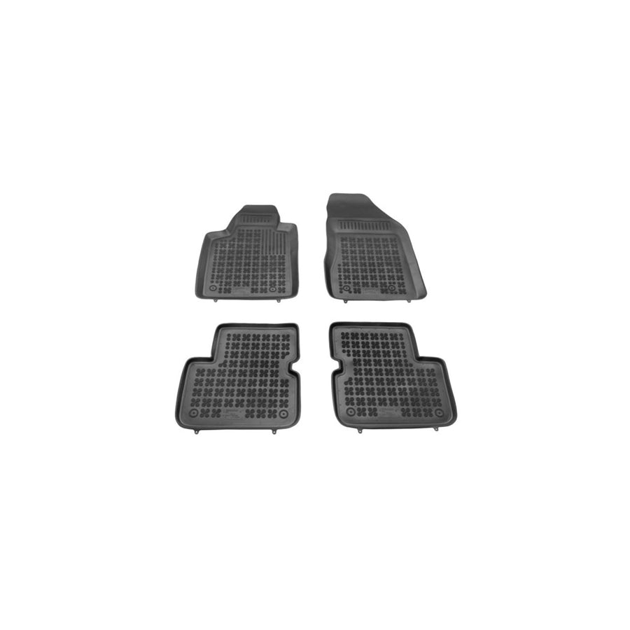 REZAW PLAST Tailored 201501 Floor mat set for FIAT Bravo II Hatchback (198) Elastomer, Front and Rear, Quantity: 4, Black