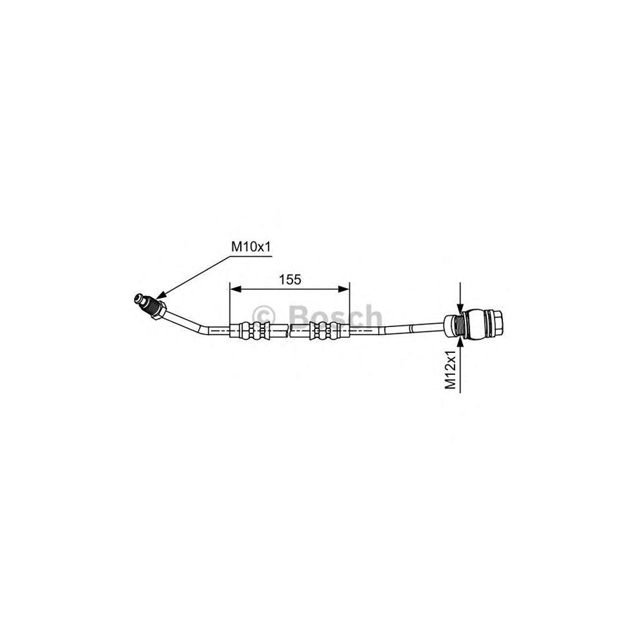 BOSCH 1 987 481 580 Brake Hose 155Mm