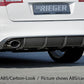 Rieger 00088045 Audi 4F A6 Rear Diffuser for Sport Tailpipe Left & Right - Glossy Black