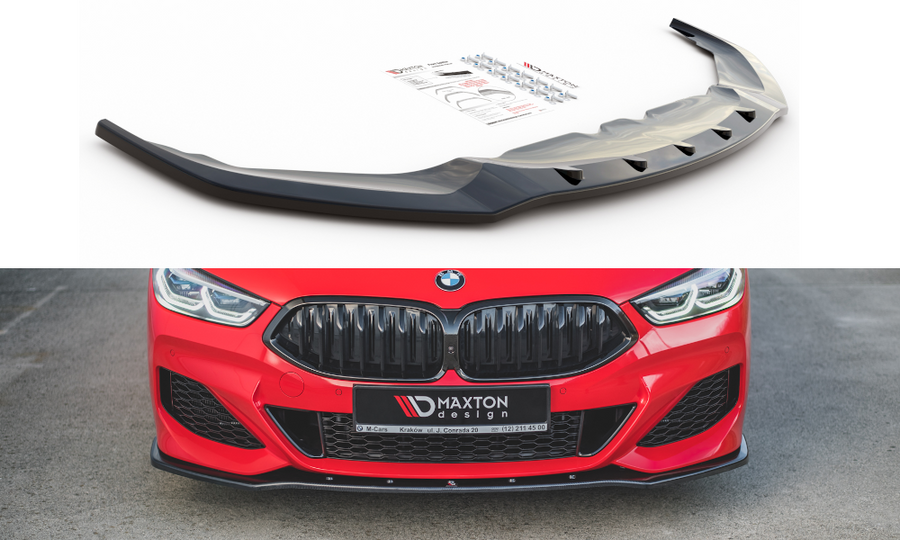 Maxton Design BM-M850-G15-FD1T Front Splitter V.1 BMW Series 8 Coupe G15 / 8 Gran Coupe M-Pack G16 | Duco Car Parts UK Car Parts