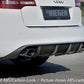 Rieger 00088045 Audi 4F A6 Rear Diffuser for Sport Tailpipe Left & Right - Glossy Black