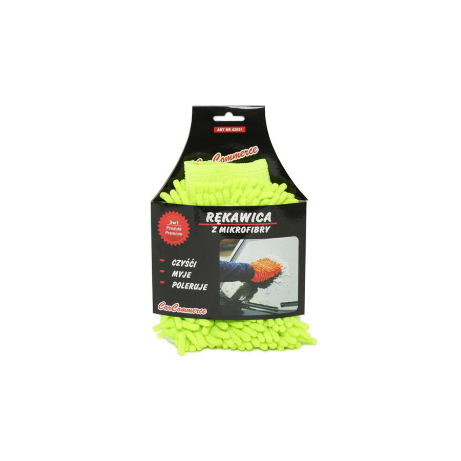 CARCOMMERCE 42051 Car wash mitt Microfibre, Green