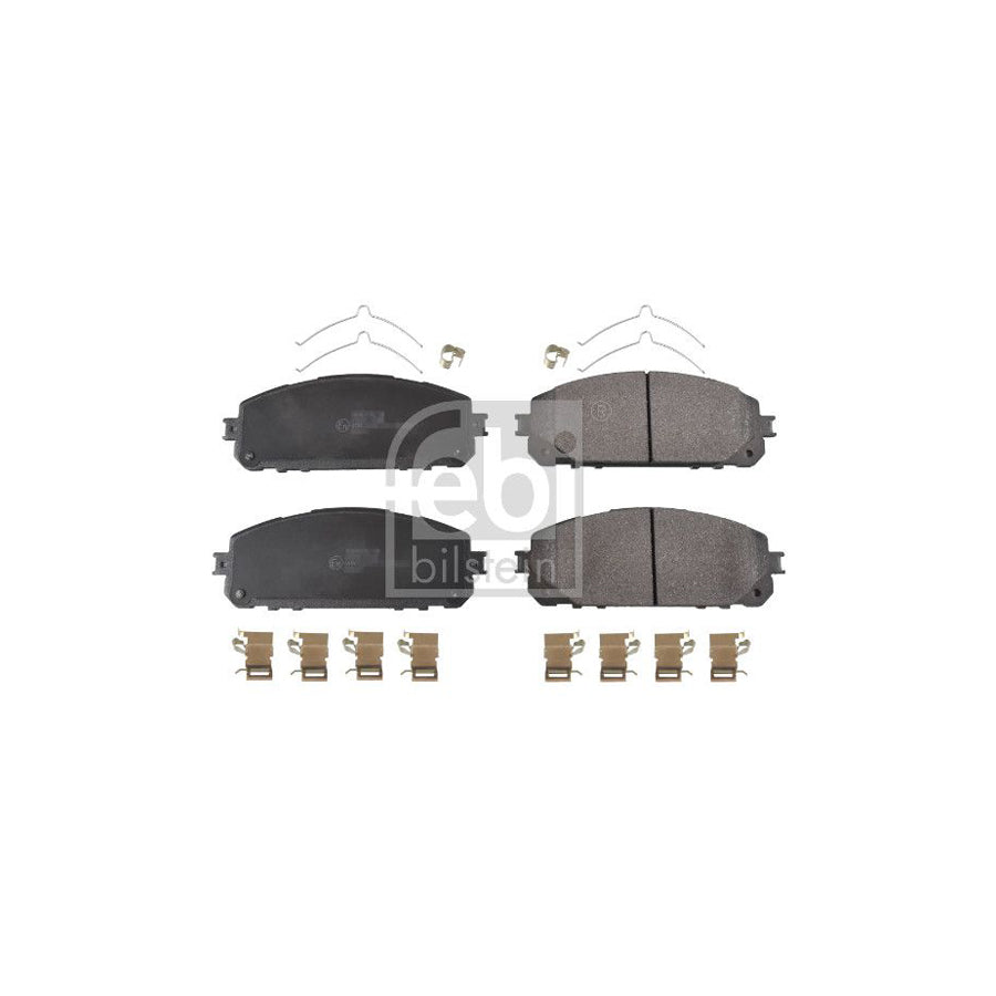 Febi Bilstein 170624 Brake Pad Set For Jeep Cherokee V Kl Front Axle With Attachment Material With Spring