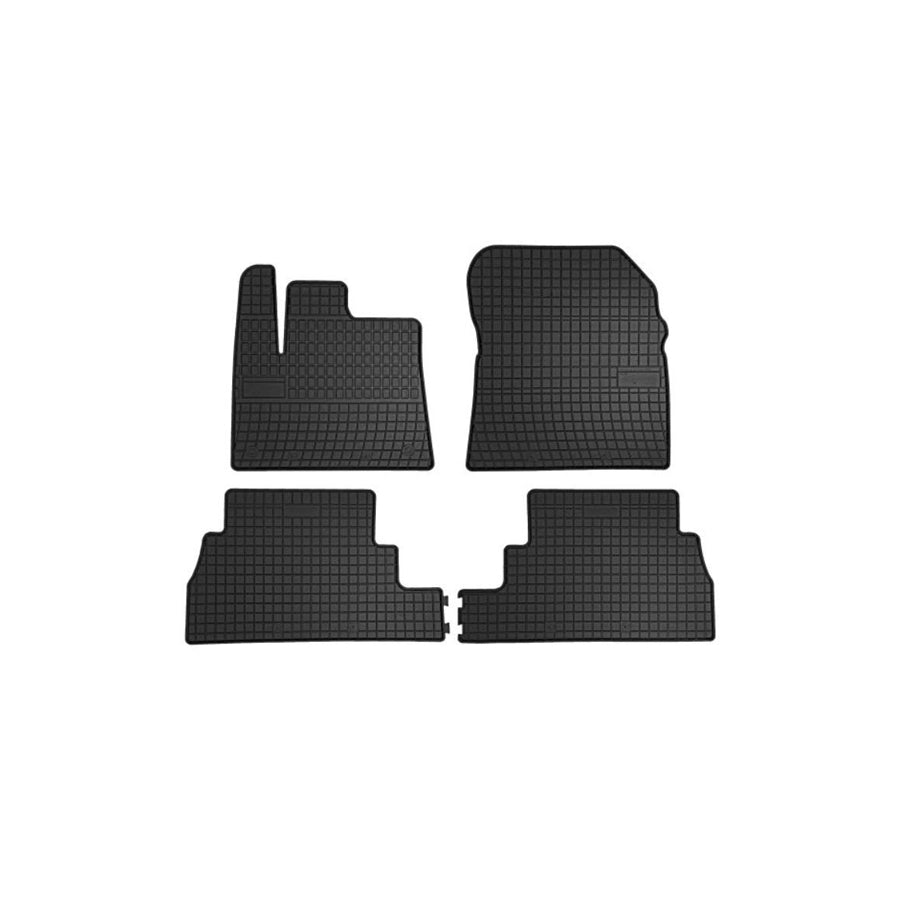 FROGUM Tailored 402225 Floor mat set for PEUGEOT Rifter MPV Elastomer, Front and Rear, Quantity: 4, Black, (LHD)